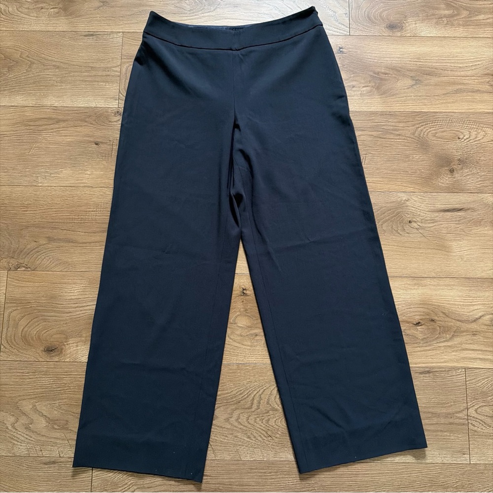 Giorgio Armani Black Virgin Wool Trousers‎ Italy Silk Lined Size 44